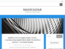 Tablet Screenshot of magicalyak.org